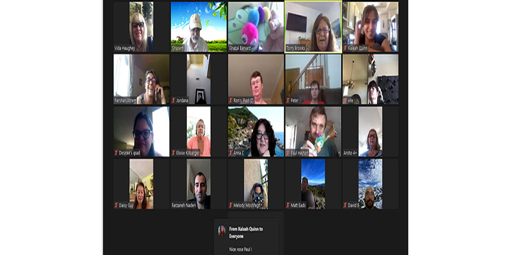 Here's ADP's first Arts and Crafts class via Zoom