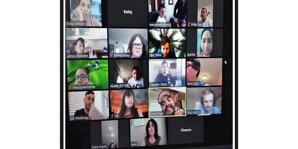 Here's ADP's very first virtual bingo session with Zoom